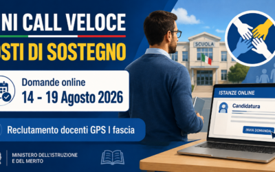 Apertura funzioni telematiche per la procedura straordinaria di reclutamento su posti di sostegno (“Mini Call Veloce”) – A.S. 2026/2027