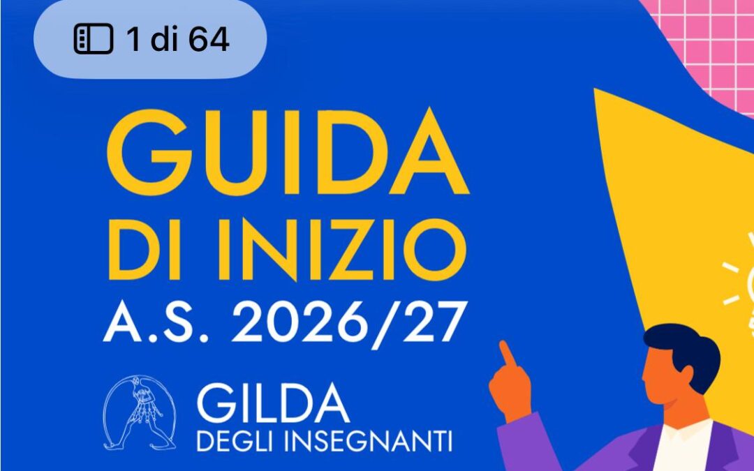 INIZIO ANNO SCOLASTICO 2026-2027