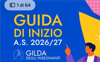 INIZIO ANNO SCOLASTICO 2026-2027
